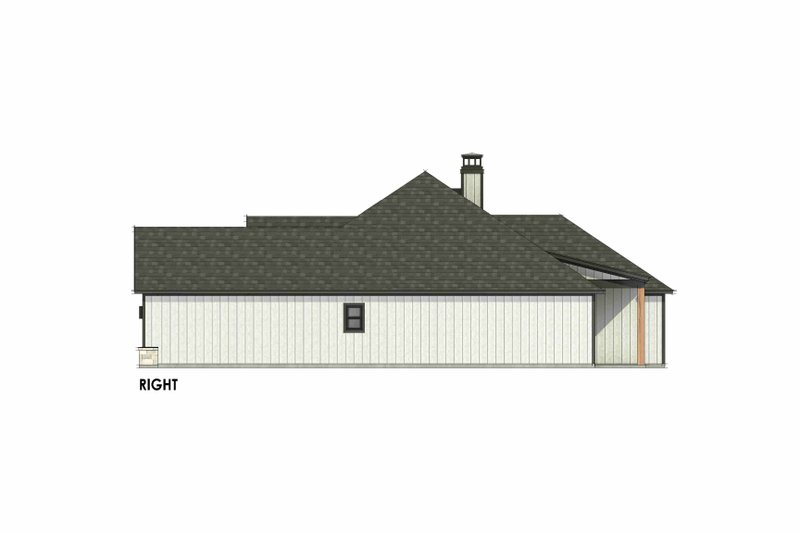 Architectural House Design - Exterior - Other Elevation 1 for Farmhouse House Plan #1096-103 - 4 bed, 2 bath