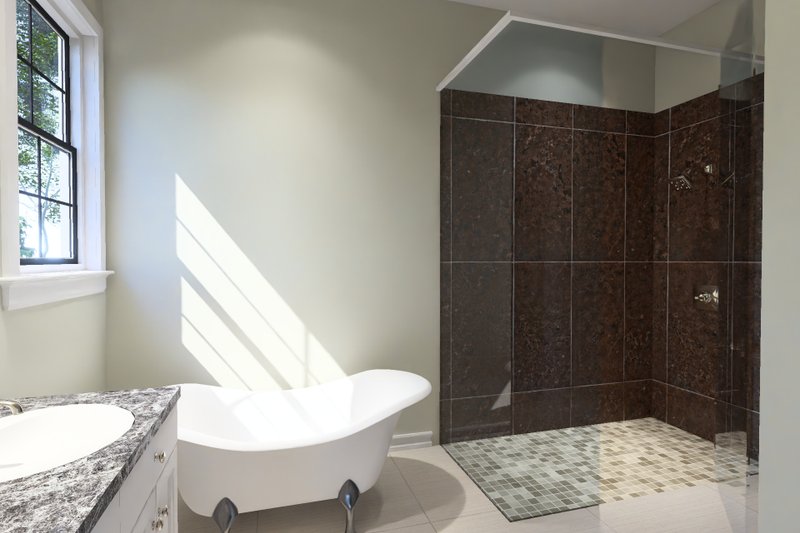 Architectural House Design - Interior - Master Bathroom 1 for Farmhouse House Plan #513-2428 - 4 bed, 2.5 bath