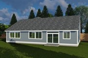 Craftsman Style House Plan - 3 Beds 2 Baths 1726 Sq/Ft Plan #53-464 Exterior 