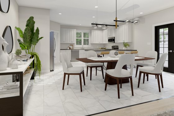 Interior - Dining Room for Ranch House Plan #1060-311 - 6 bed, 4 bath