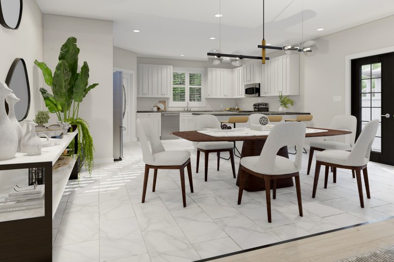 House Plan Design - Interior - Dining Room for Ranch House Plan #1060-311 - 6 bed, 4 bath