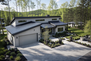 Modern Style House Plan - 3 Beds 2.5 Baths 1992 Sq/Ft Plan #515-2 Exterior 
