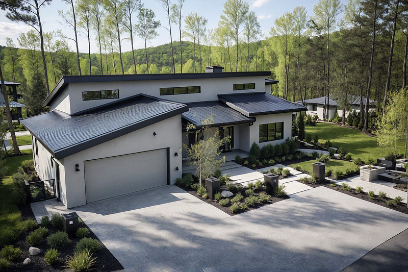House Design - Exterior - Front Elevation 5 for Modern House Plan #515-2 - 3 bed, 2.5 bath