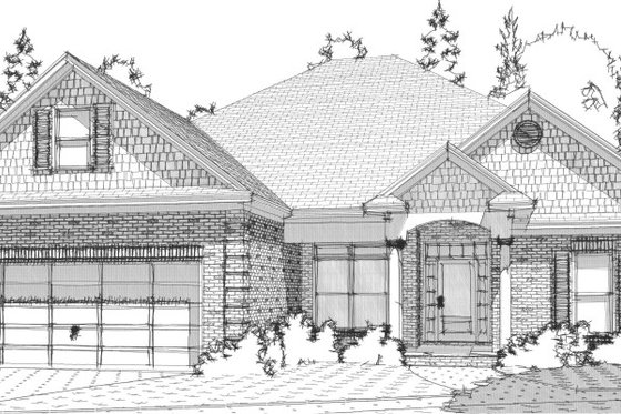 Exterior - Front Elevation for Traditional House Plan #63-281 - 3 bed, 2 bath