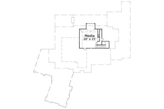 Floor Plan - Other Floor for European House Plan #411-123 - 4 bed, 4.5 bath