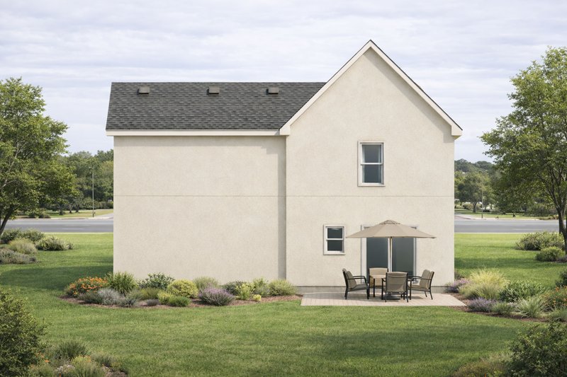Home Plan - Exterior - Rear Elevation for Farmhouse House Plan #20-1212 - 3 bed, 2.5 bath