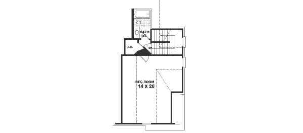 Colonial Floor Plan - Upper Floor Plan #81-567