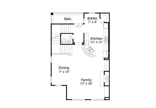 European Floor Plan - Upper Floor Plan #411-680