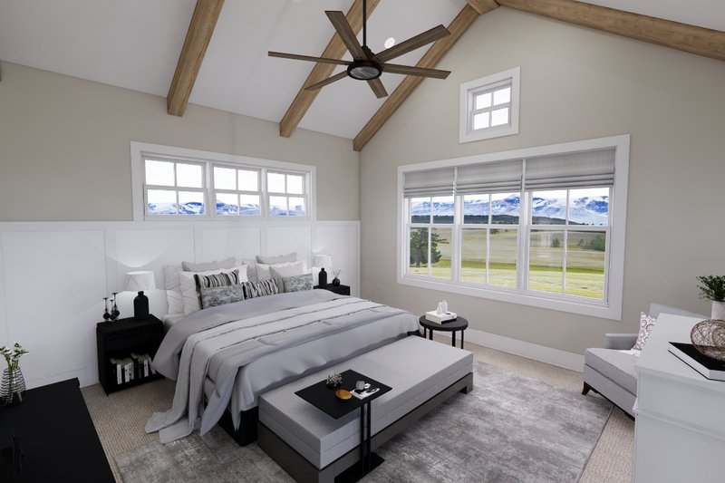 House Blueprint - Interior - Master Bedroom for Farmhouse House Plan #51-1283 - 3 bed, 3.5 bath