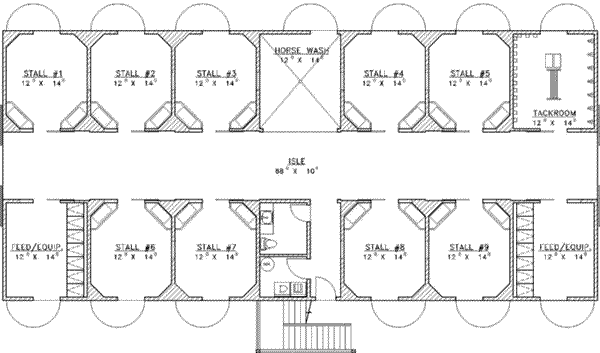 House Design - Country Floor Plan - Main Floor Plan #117-252