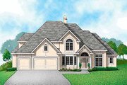 Traditional Style House Plan - 4 Beds 4 Baths 3772 Sq/Ft Plan #67-204 