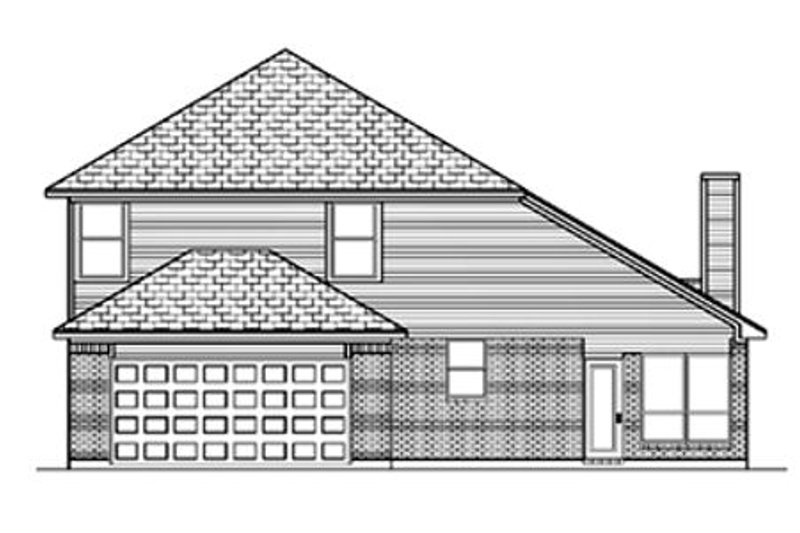 Home Plan - Exterior - Rear Elevation for Traditional House Plan #84-364 - 3 bed, 2.5 bath