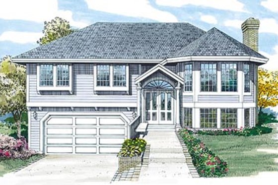 Exterior - Front Elevation for Traditional House Plan #47-185 - 3 bed, 2 bath