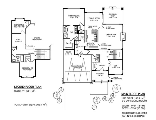 Home Plan - Floor Plan - Main Floor for Craftsman House Plan #1100-160 - 3 bed, 2.5 bath