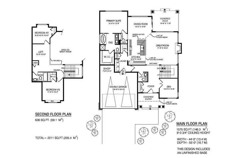 Home Plan - Floor Plan - Main Floor for Craftsman House Plan #1100-160 - 3 bed, 2.5 bath
