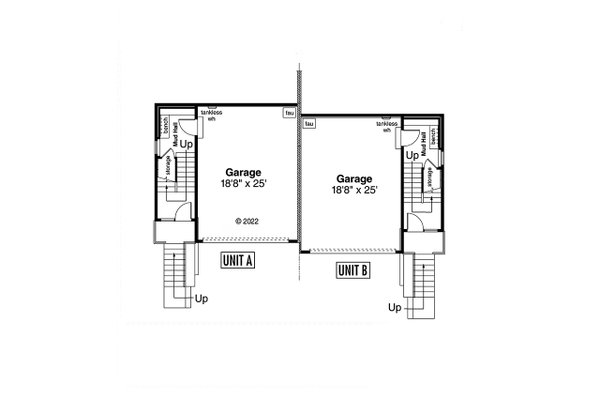 Dream House Plan - Modern Floor Plan - Lower Floor Plan #124-1332