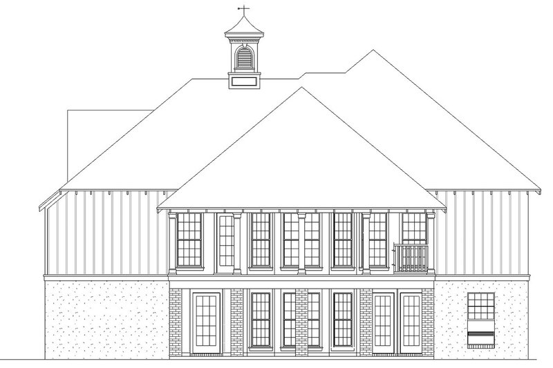 Home Plan - Rear - Optional Basement