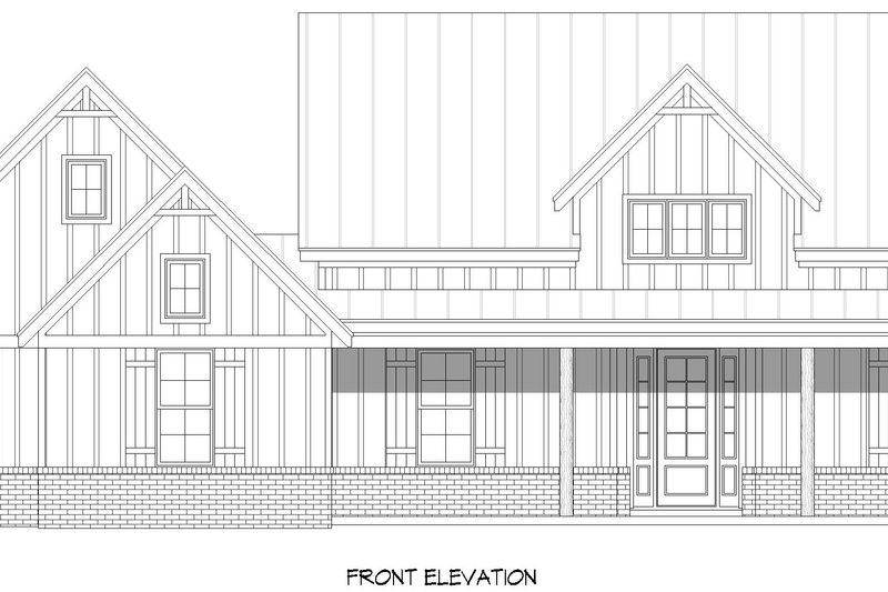 Dream House Plan - Exterior - Front Elevation 3 for Farmhouse House Plan #932-1169 - 3 bed, 2.5 bath