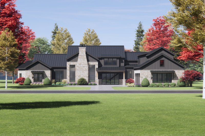 Dream House Plan - Farmhouse Exterior - Front Elevation Plan #1096-4