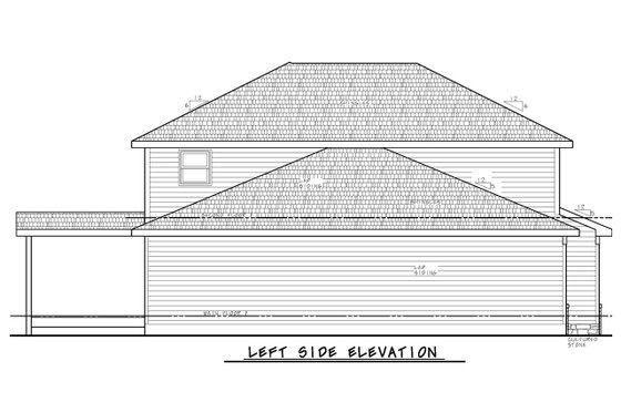Exterior - Other Elevation for Farmhouse House Plan #20-2480 - 4 bed, 3.5 bath