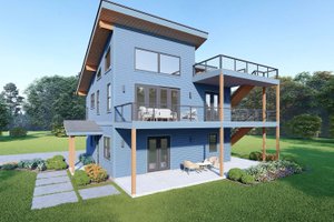 Architectural House Design - Contemporary Exterior - Front Elevation Plan #932-1334