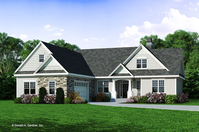 Home Plan - Craftsman Exterior - Front Elevation Plan #929-446