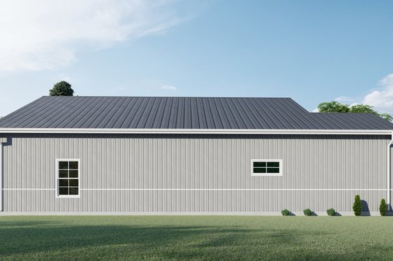 Exterior - Rear Elevation for Barndominium House Plan #1092-39 - 2 bed, 2 bath