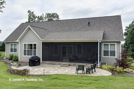 Exterior - Rear Elevation for Craftsman House Plan #929-978 - 4 bed, 3 bath