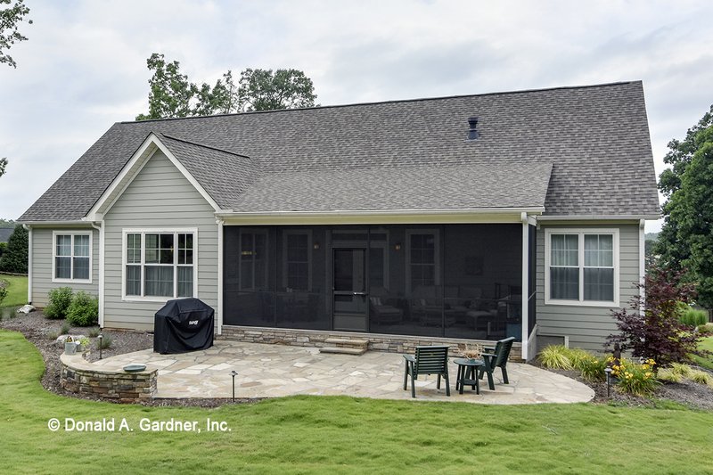 Architectural House Design - Exterior - Rear Elevation for Craftsman House Plan #929-978 - 4 bed, 3 bath