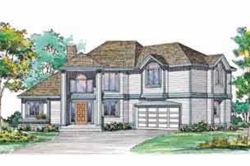 House Blueprint - Traditional Exterior - Front Elevation Plan #72-375