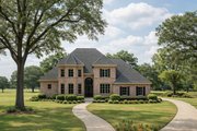 European Style House Plan - 4 Beds 2.5 Baths 2655 Sq/Ft Plan #20-252 Exterior 