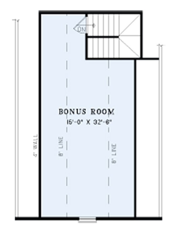 House Design - European Floor Plan - Upper Floor Plan #17-3331