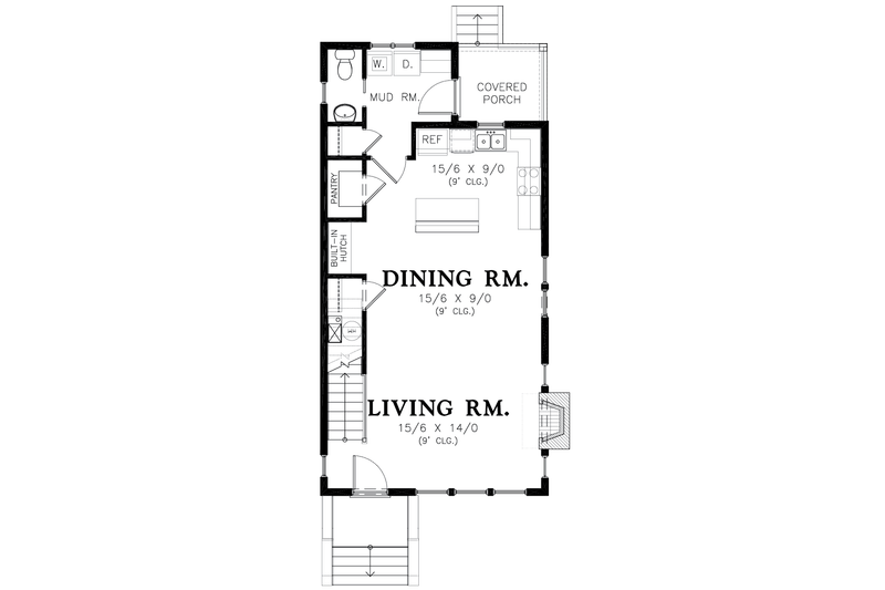 House Plan Design - Floor Plan - Main Floor for Colonial House Plan #48-1011 - 3 bed, 3.5 bath