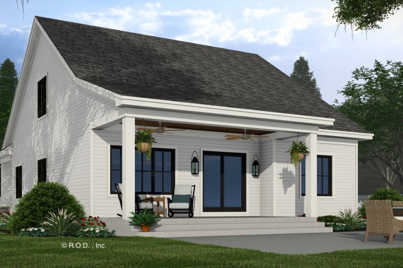 House Plan Design - Exterior - Rear Elevation for Farmhouse House Plan #51-1284 - 3 bed, 3.5 bath