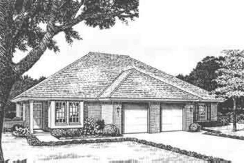 Home Plan - Traditional Exterior - Front Elevation Plan #310-434