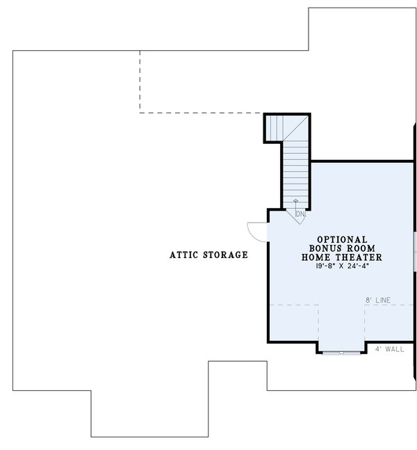 House Design - European Floor Plan - Upper Floor Plan #17-2257