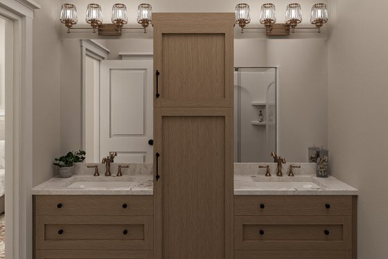 Interior - Master Bathroom for Farmhouse House Plan #455-707 - 4 bed, 2.5 bath