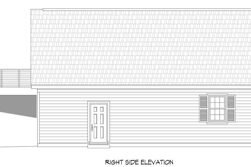 House Blueprint - Exterior - Other Elevation 1 for Country House Plan #932-188, 0 bath