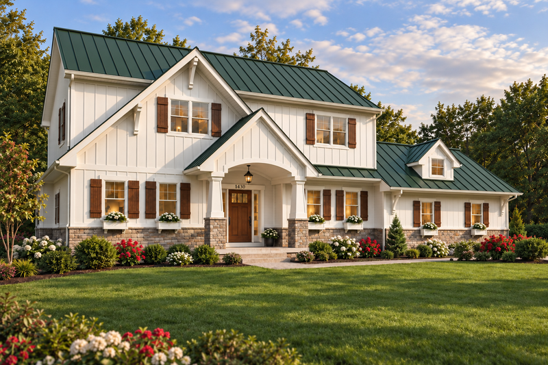Dream House Plan - Exterior - Front Elevation 3 for Farmhouse House Plan #928-442 - 3 bed, 2.5 bath