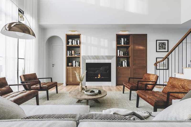 Home Plan - Interior - Family Room 1 for Farmhouse House Plan #23-2781 - 3 bed, 2.5 bath