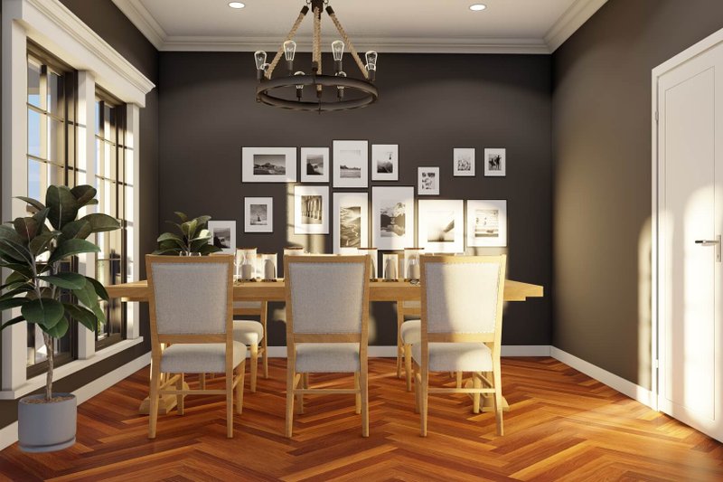 Architectural House Design - Interior - Dining Room for Country House Plan #17-421 - 4 bed, 3 bath