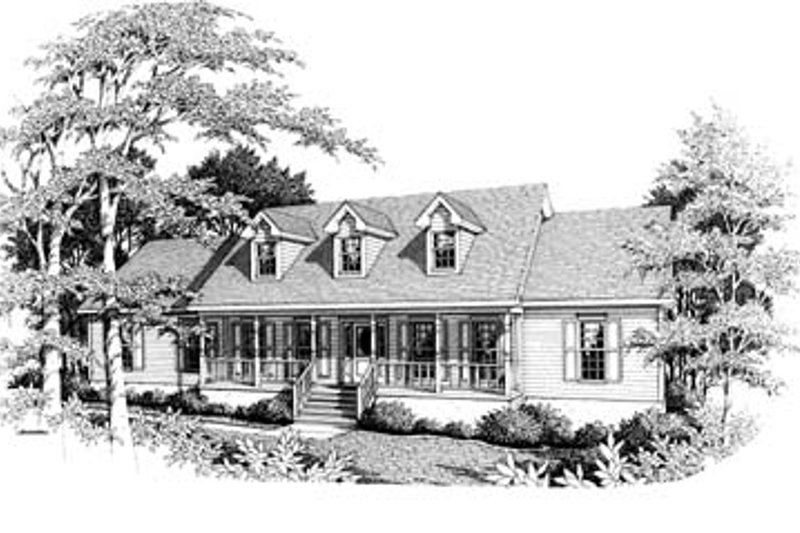 Traditional Style House Plan - 3 Beds 2 Baths 2218 Sq/Ft Plan #10-116
