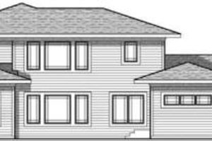Exterior - Rear Elevation for Craftsman House Plan #70-633 - 4 bed, 3.5 bath