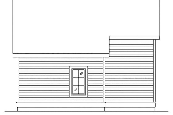 Exterior - Rear Elevation for Cottage House Plan #22-606 - 1 bed, 1 bath