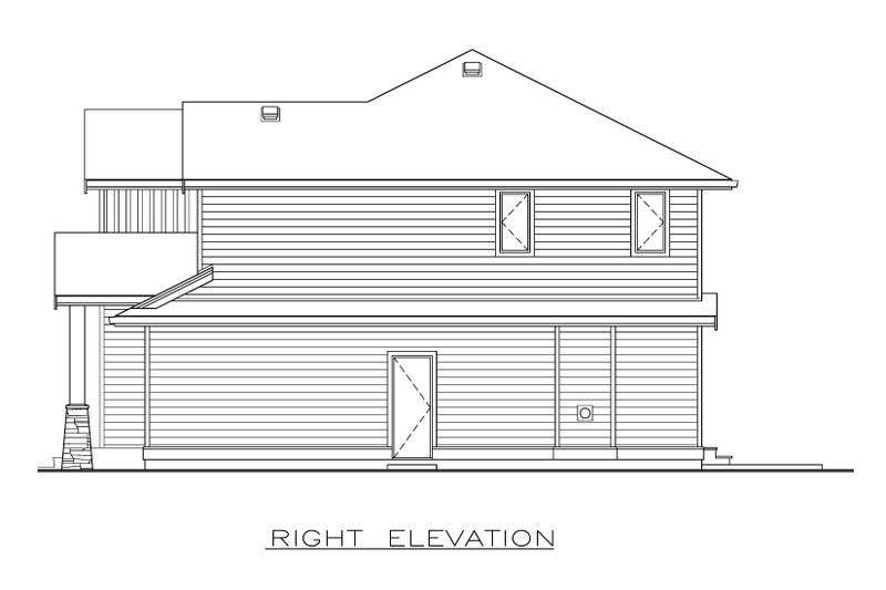 Home Plan - Exterior - Other Elevation for Farmhouse House Plan #1100-54 - 4 bed, 2.5 bath
