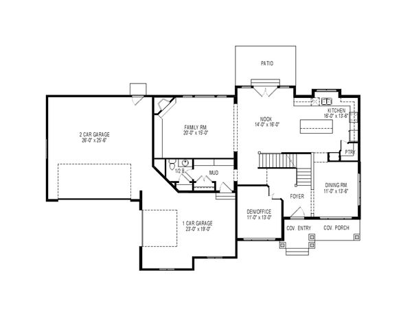 House Blueprint - Traditional Floor Plan - Main Floor Plan #920-76