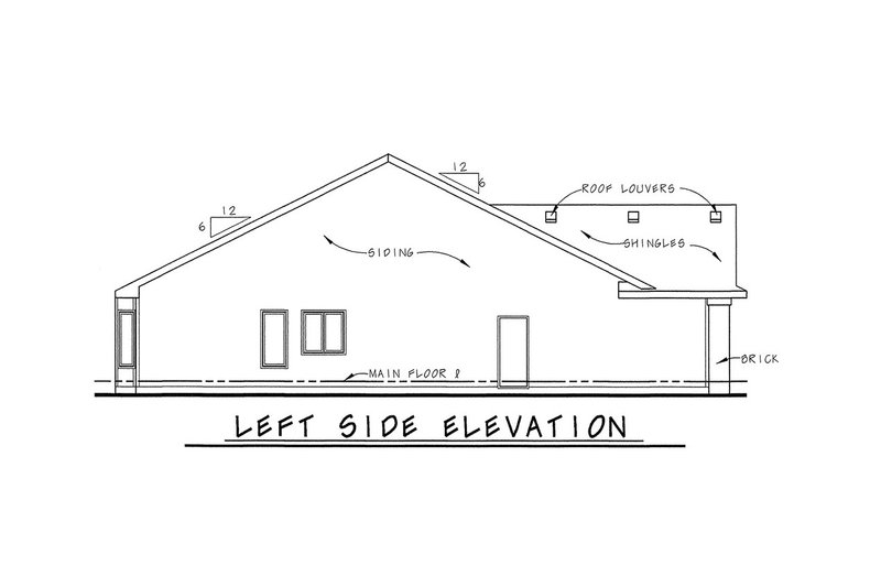 Dream House Plan - Exterior - Other Elevation for Traditional House Plan #20-2063 - 2 bed, 2 bath