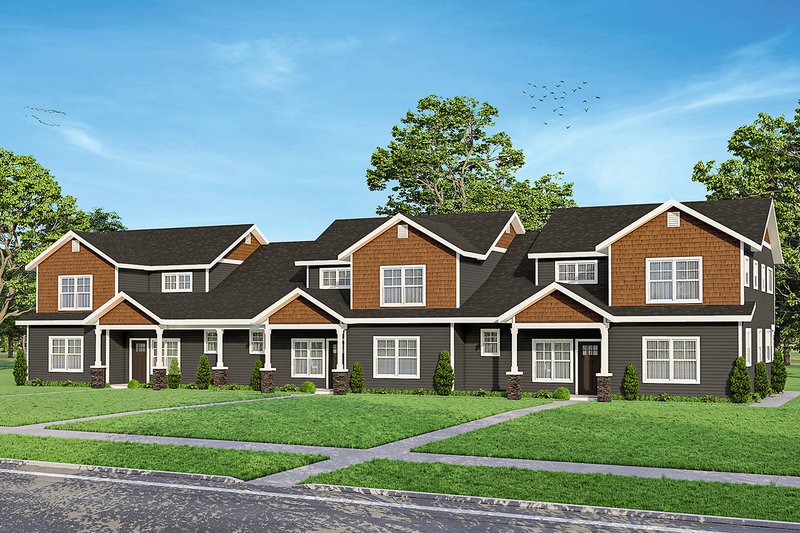 Architectural House Design - Craftsman Exterior - Front Elevation Plan #124-1281