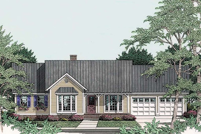 Architectural House Design - Ranch Exterior - Front Elevation Plan #406-234