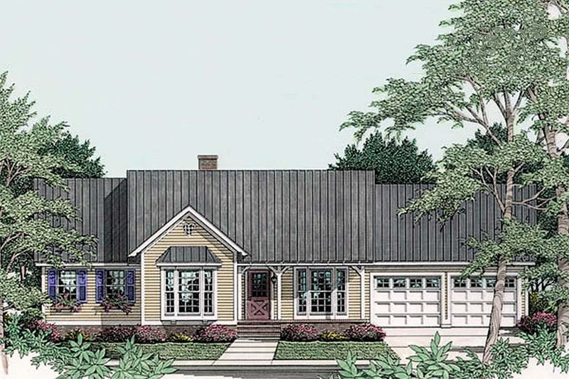 Dream House Plan - Ranch Exterior - Front Elevation Plan #406-234